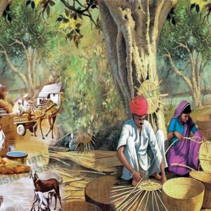 Village Landscape Painting